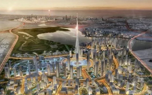 Más de 50 equipos de juego completo de la empresa XCMG en participación de la construcción “del primer edificio más alto de mundo” de Dubái