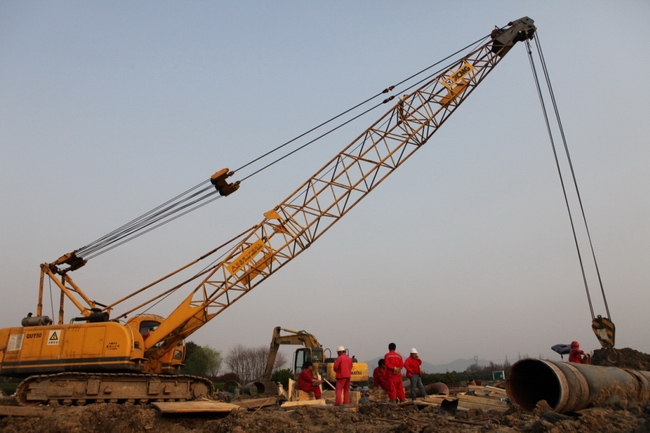 Ayuda de XCMG para la Línea II del Proyecto de Transmisión de Gas Natural desde Oeste a Este de CNPC